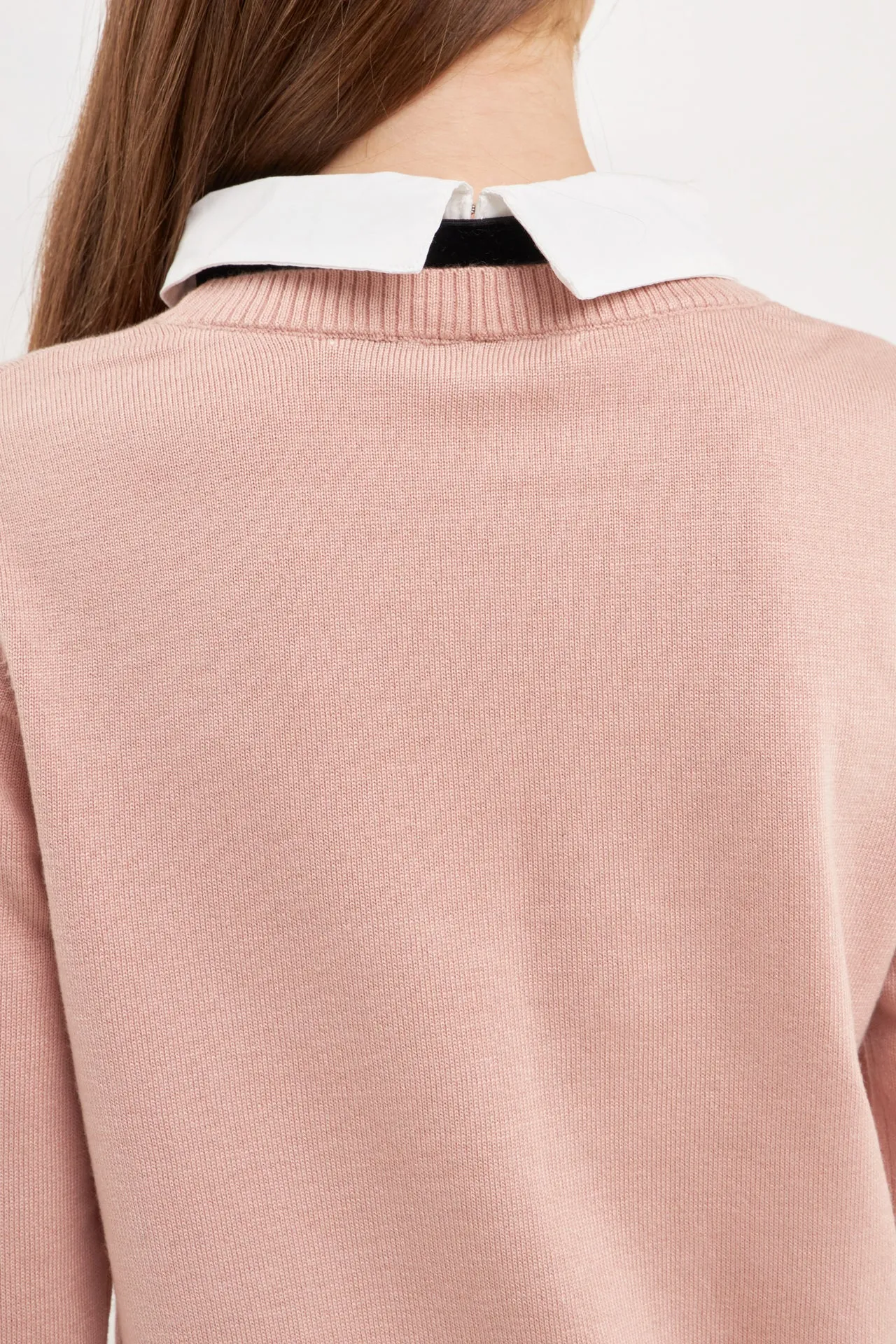 Knit Sweater Mini Dress with Bow