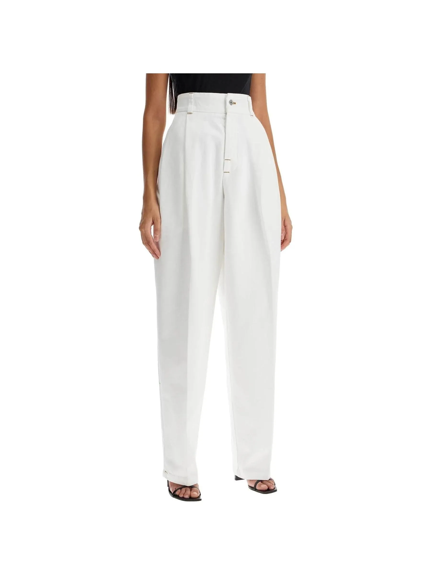 Le De-Nîmes High-Waist Trousers