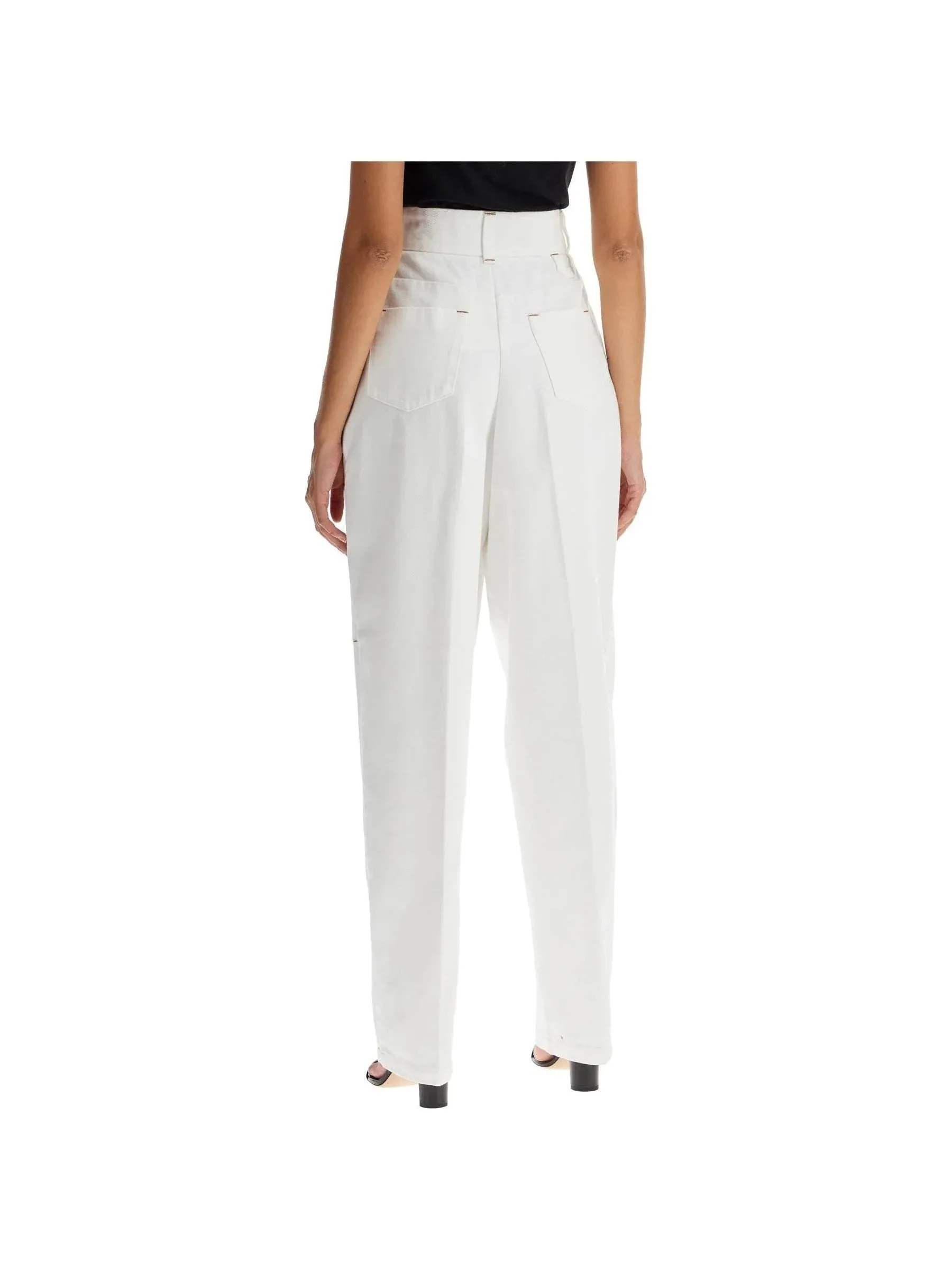 Le De-Nîmes High-Waist Trousers