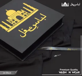 Libas-e-Mughal All Season Egyptian Wash & Wear (Jet Black)