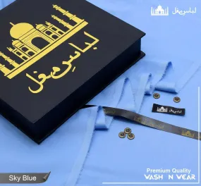 Libas-e-Mughal All Season Egyptian Wash & Wear (Sky Blue)