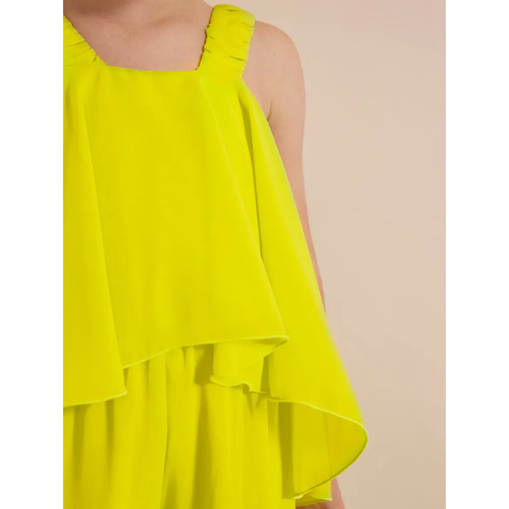 Lime Chiffon Jumpsuit
