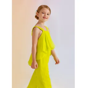 Lime Chiffon Jumpsuit