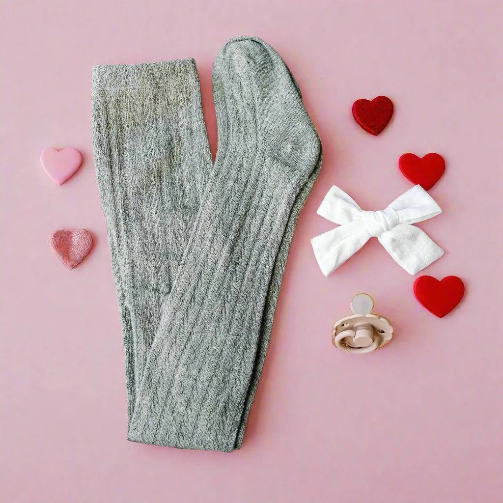 Little Love Bug Cable Knit Tights