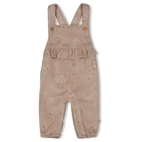 LITTLE ROSEBUD	- Allover Print French Terry Keepsake Overall