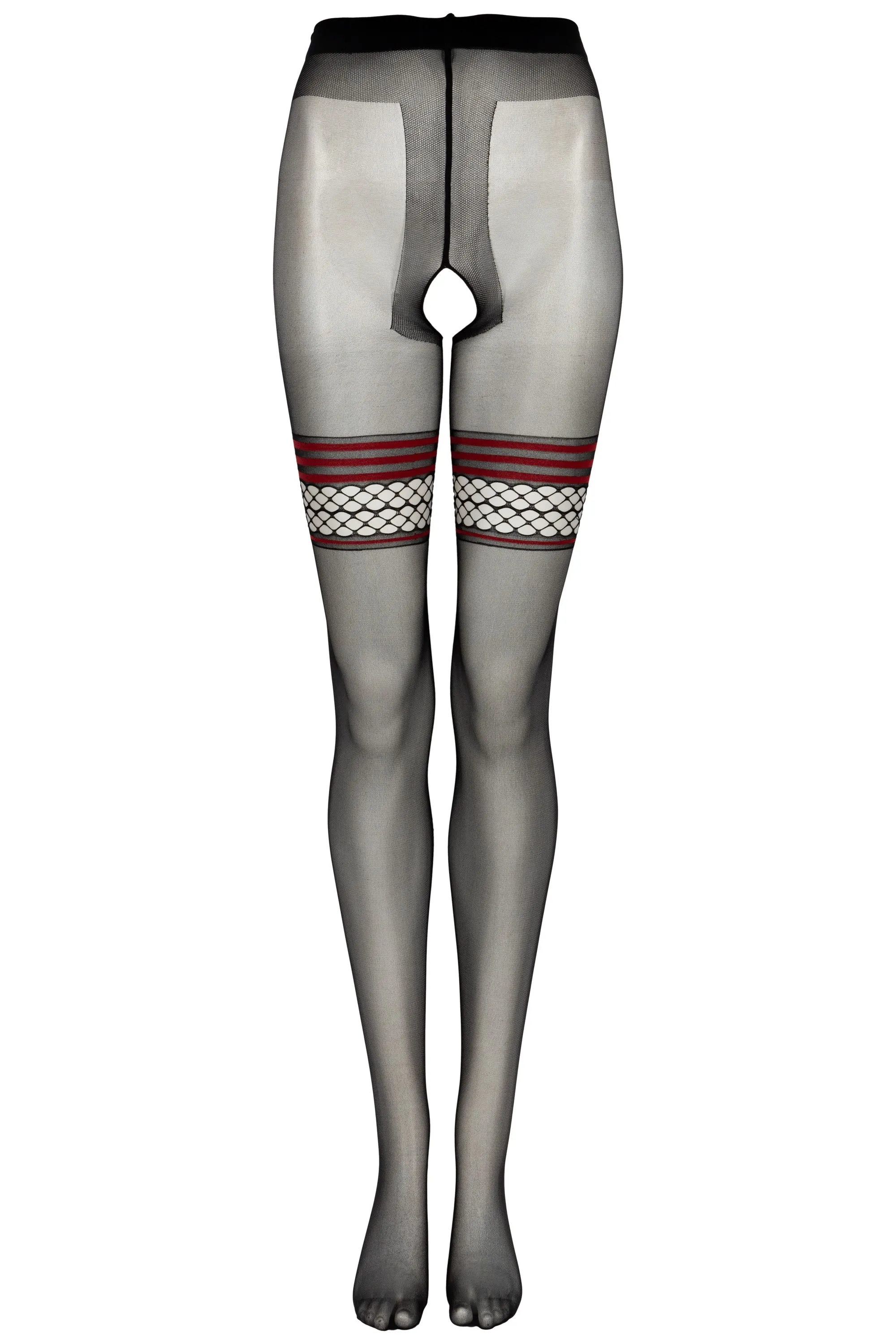 Livco Nimari 20 DEN Black Crotchless Pantyhose
