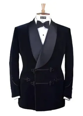 Men Blazer - Velvet Tuxedo Blazer
