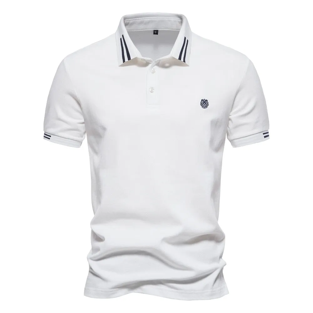 Men's Casual Polo Cotton T-Shirt