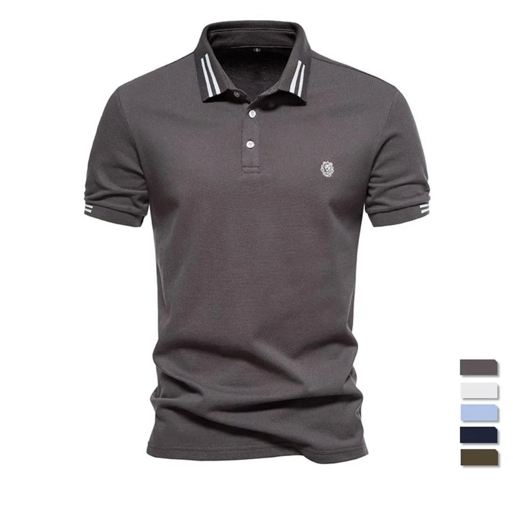 Men's Casual Polo Cotton T-Shirt