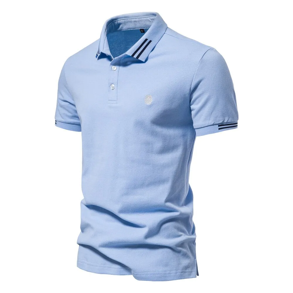 Men's Casual Polo Cotton T-Shirt