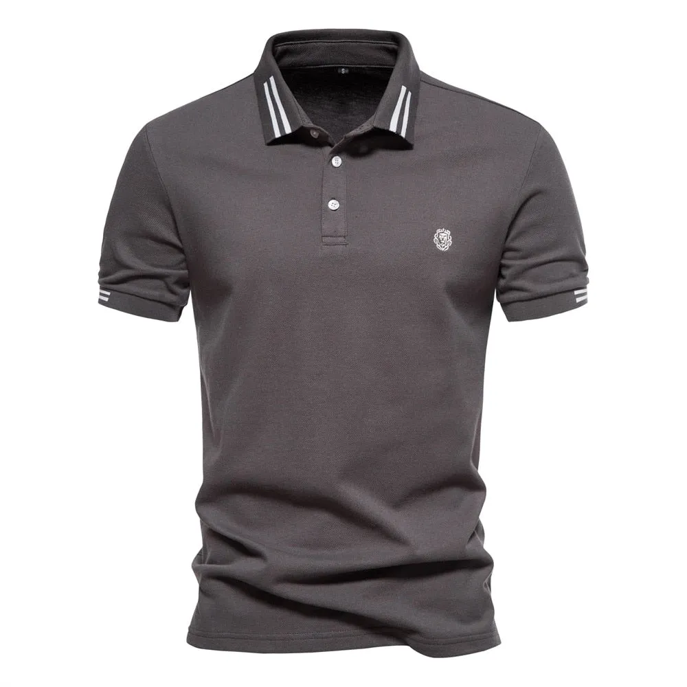 Men's Casual Polo Cotton T-Shirt