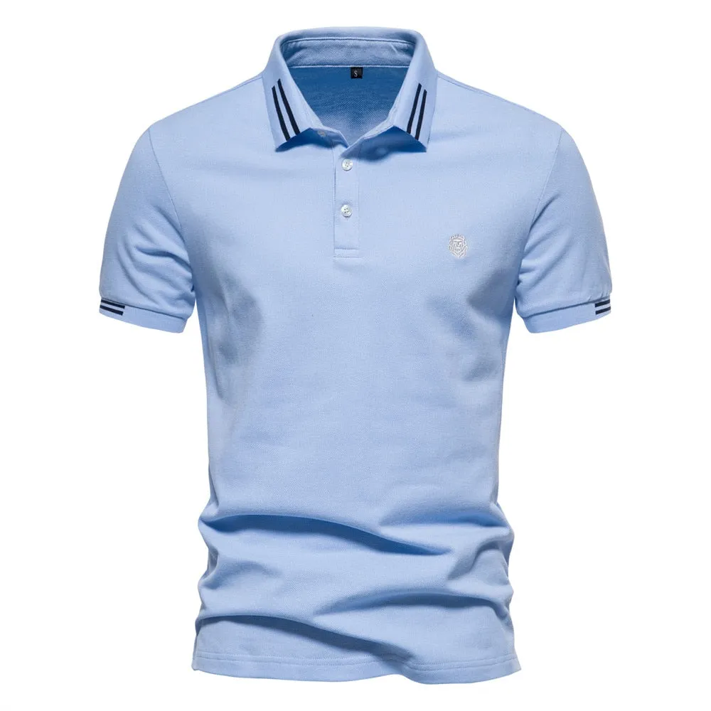 Men's Casual Polo Cotton T-Shirt