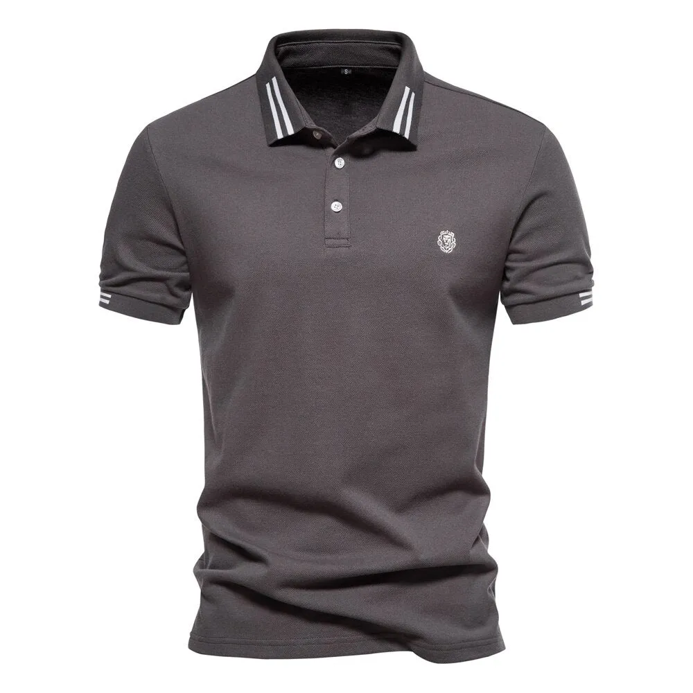 Men's Casual Polo Cotton T-Shirt