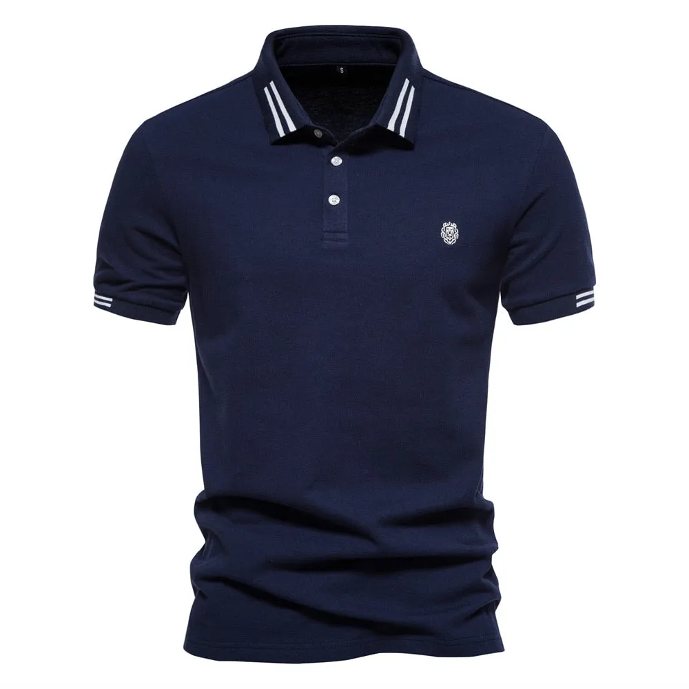 Men's Casual Polo Cotton T-Shirt