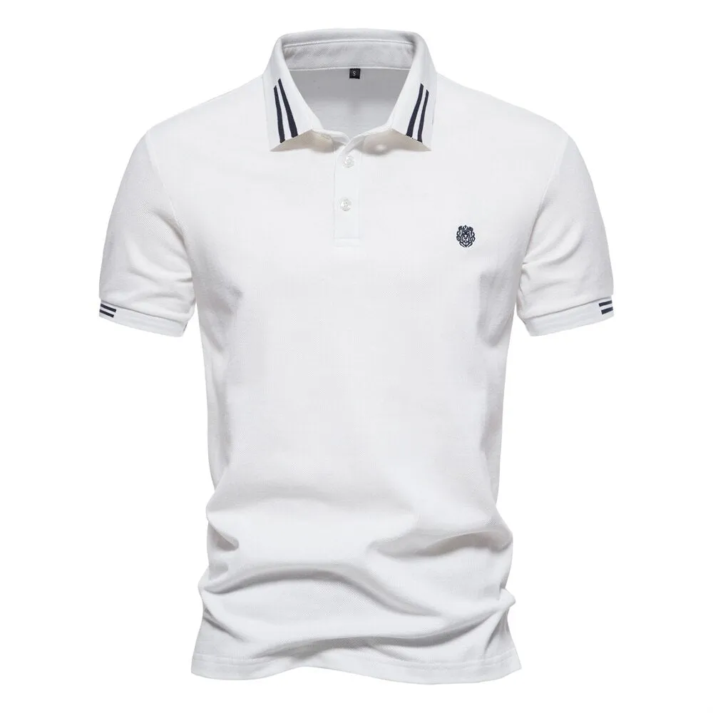 Men's Casual Polo Cotton T-Shirt