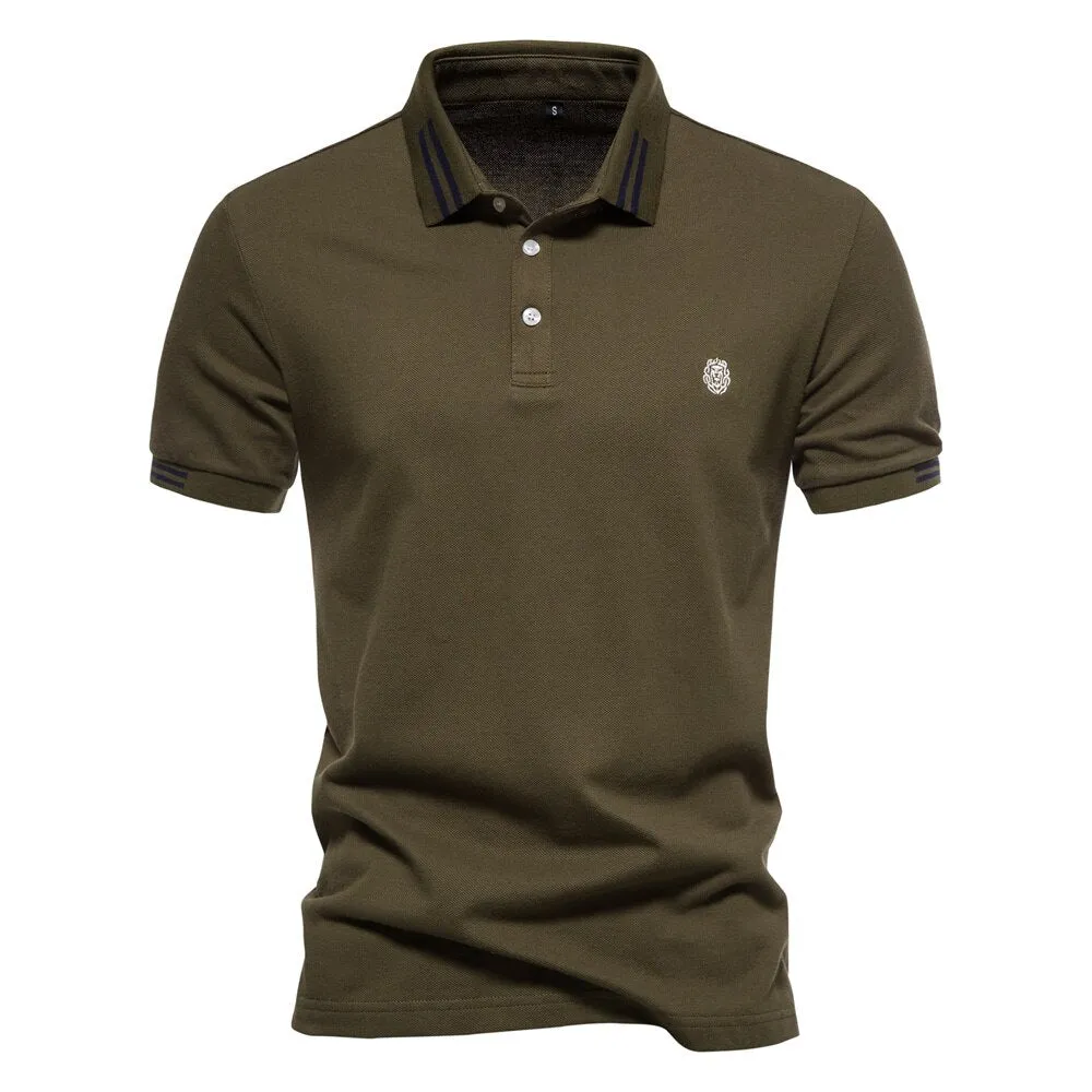 Men's Casual Polo Cotton T-Shirt