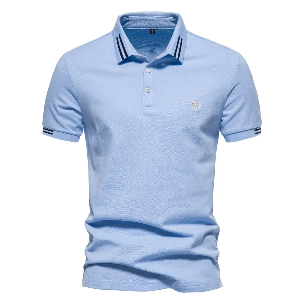 Men's Casual Polo Cotton T-Shirt
