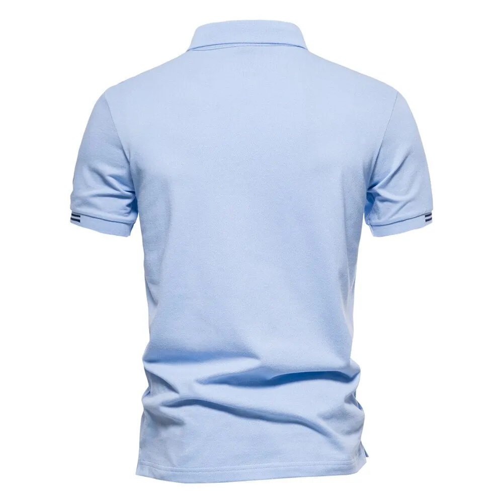 Men's Casual Polo Cotton T-Shirt