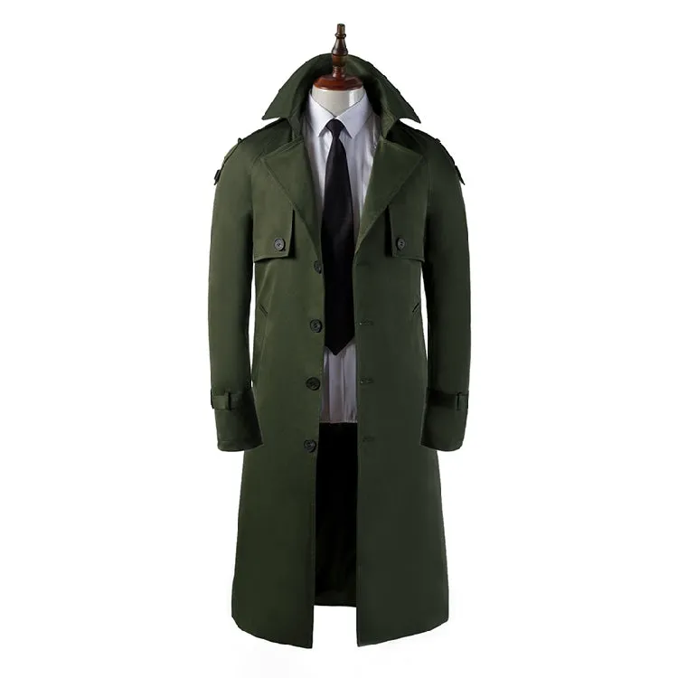 Men's Trench Coat Super Long Over