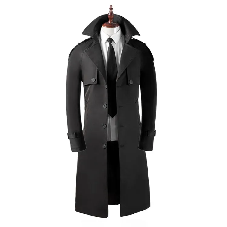 Men's Trench Coat Super Long Over