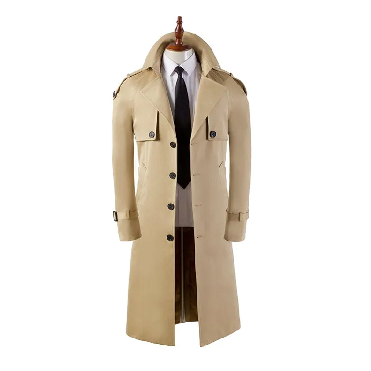 Men's Trench Coat Super Long Over