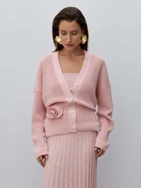 Monki Cable Rib Knitted Cardigan Lorin