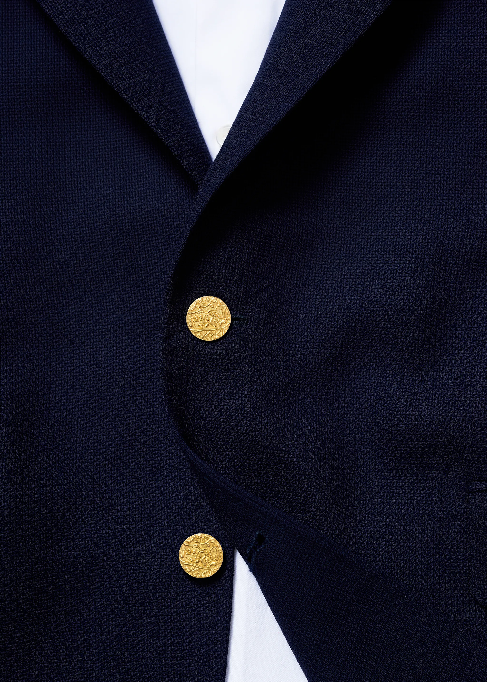 Mughla Seal Gold Button Large