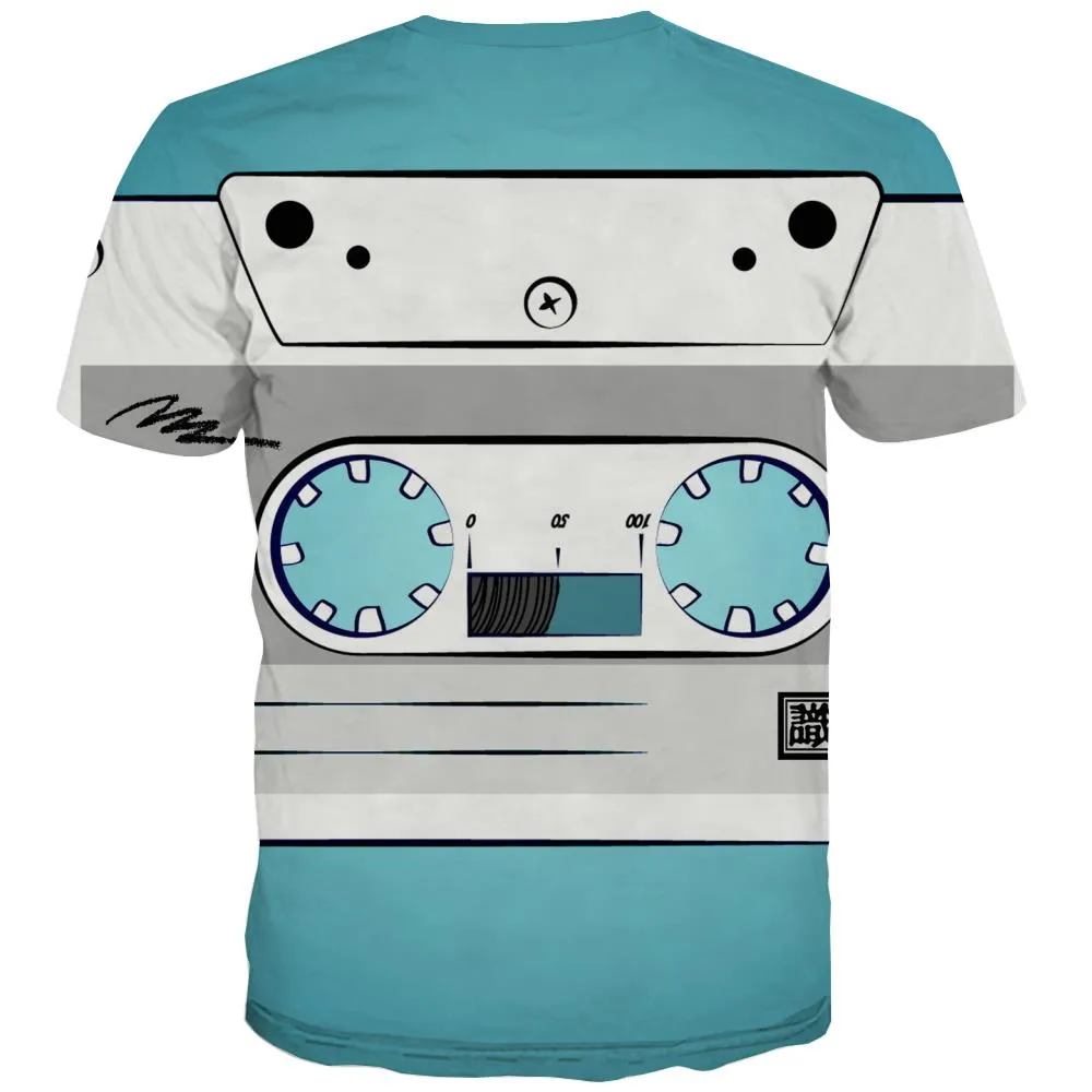 Music T shirts Men Instrument T-shirts Graphic Retro Shirt Print Electronic Tshirts Novelty