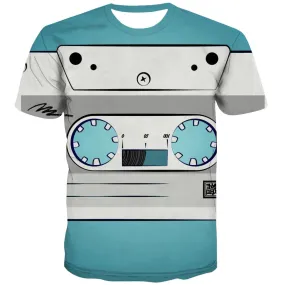 Music T shirts Men Instrument T-shirts Graphic Retro Shirt Print Electronic Tshirts Novelty