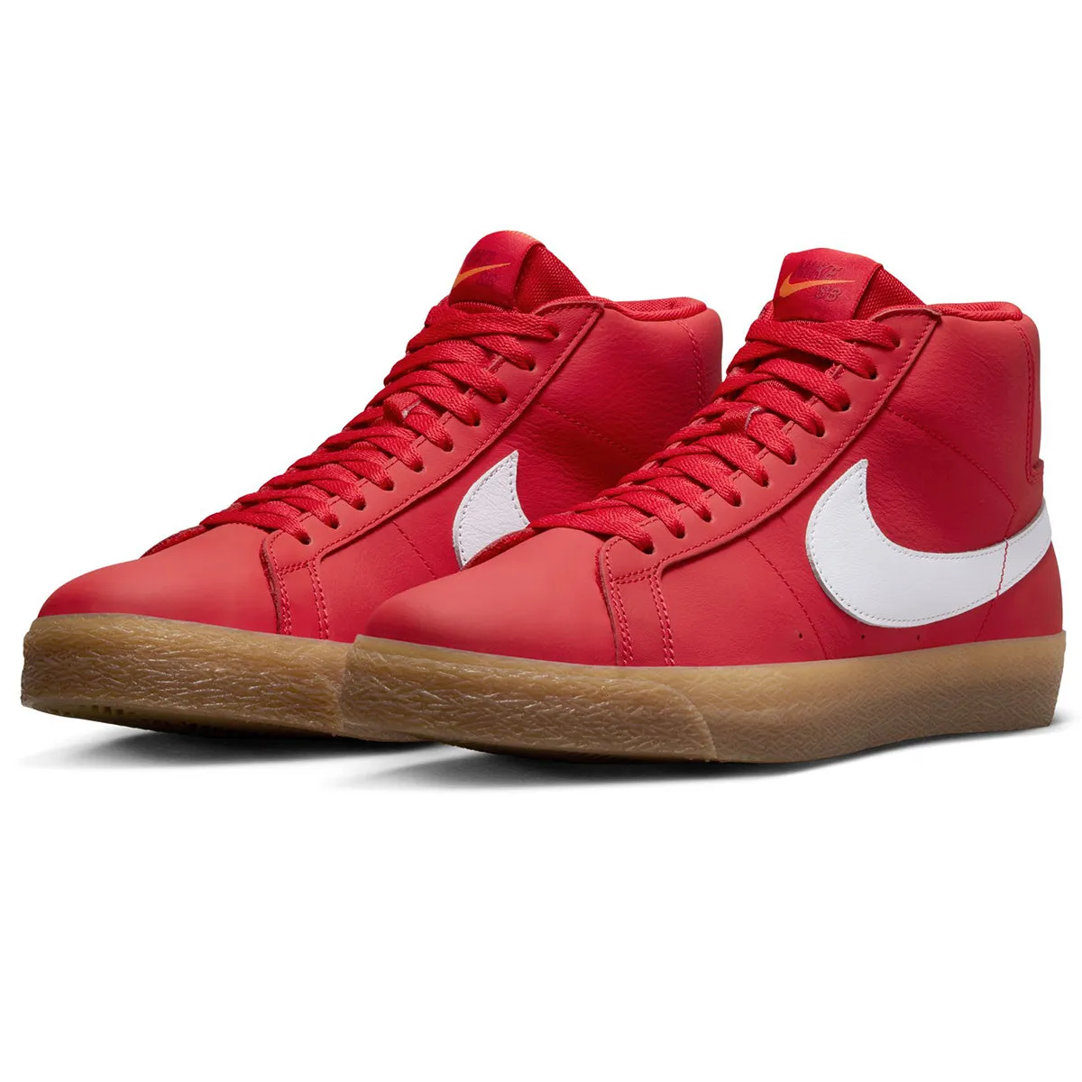 Nike SB Blazer Mid Orange Label - Red Leather/Gum FJ1680-600