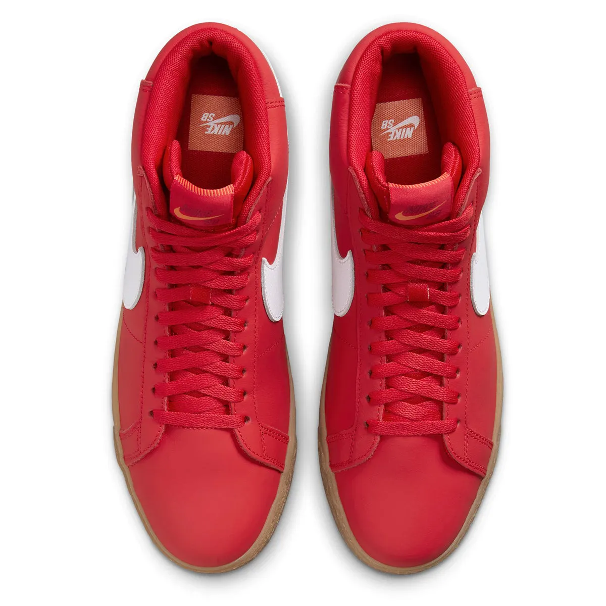 Nike SB Blazer Mid Orange Label - Red Leather/Gum FJ1680-600