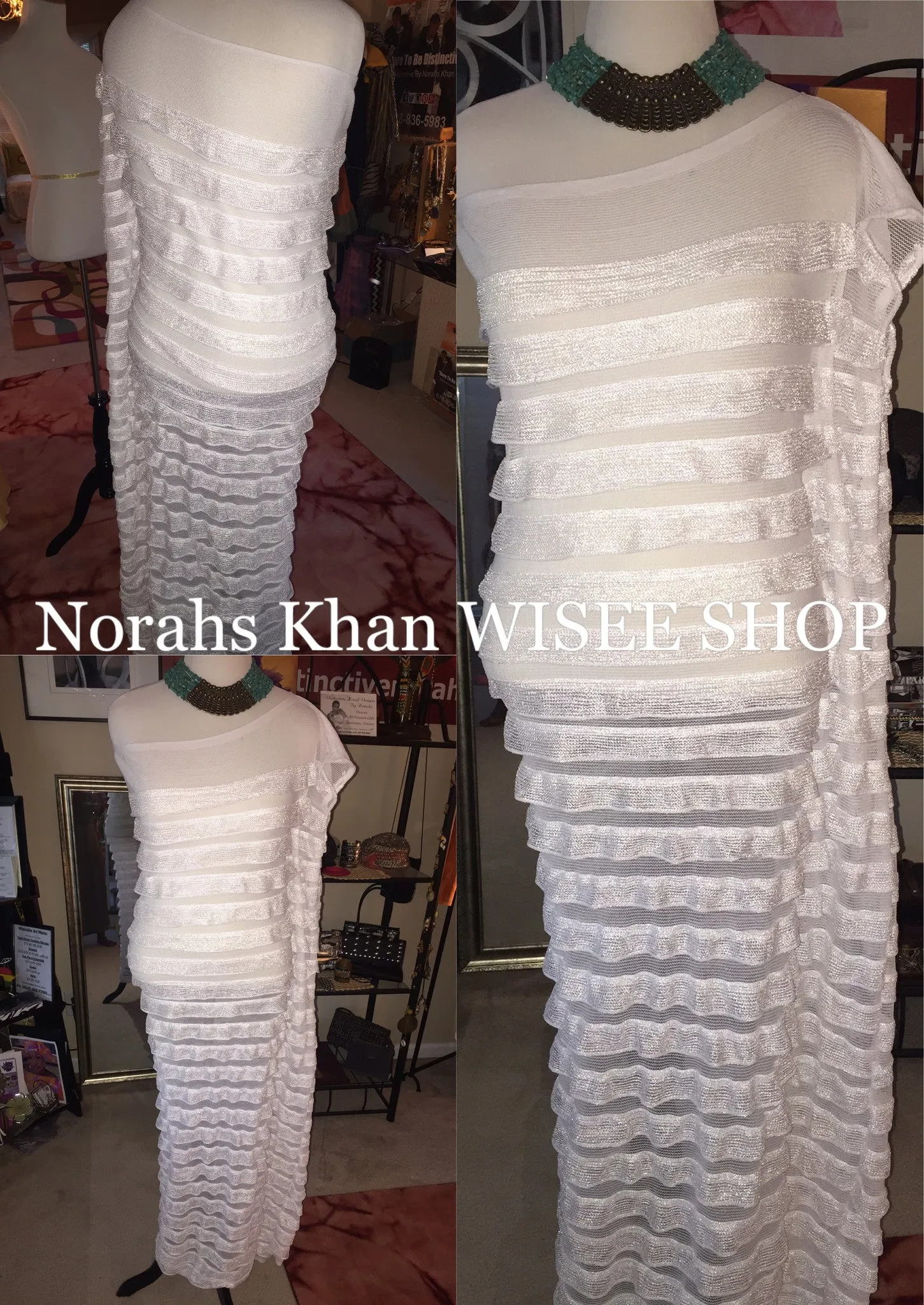 NK White Ruffle Off Shoulder Dress