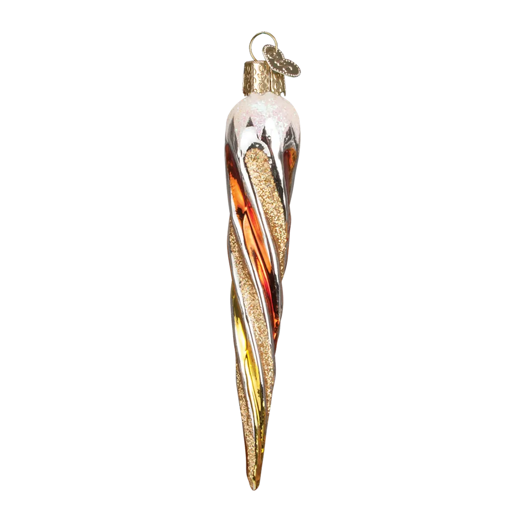 Old World Christmas Fashion Icicles Glass Ornament
