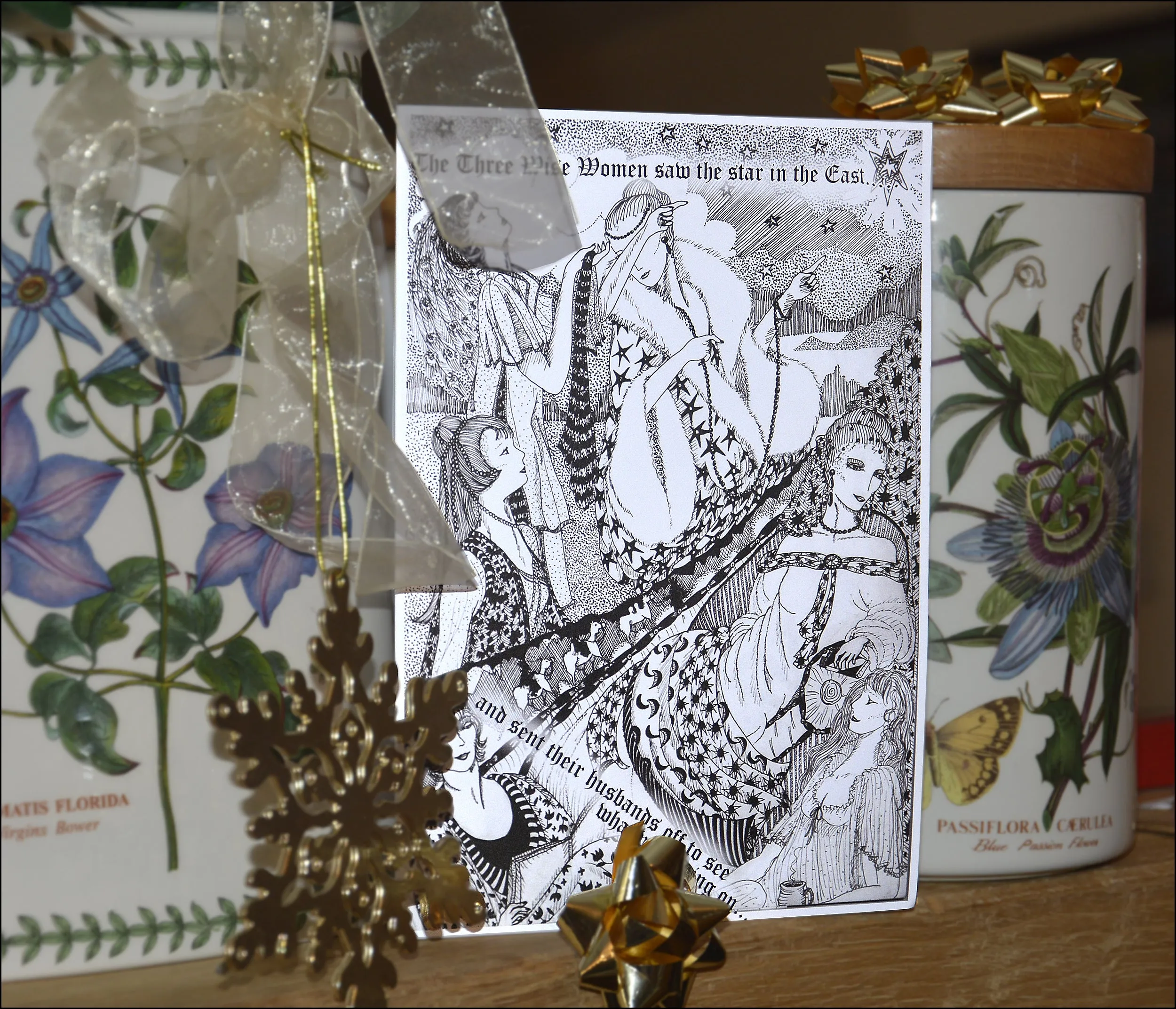 Pack of 4 Mixed Design Christmas Cards
