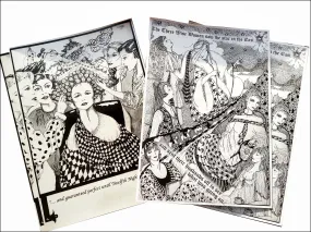 Pack of 4 Mixed Design Christmas Cards