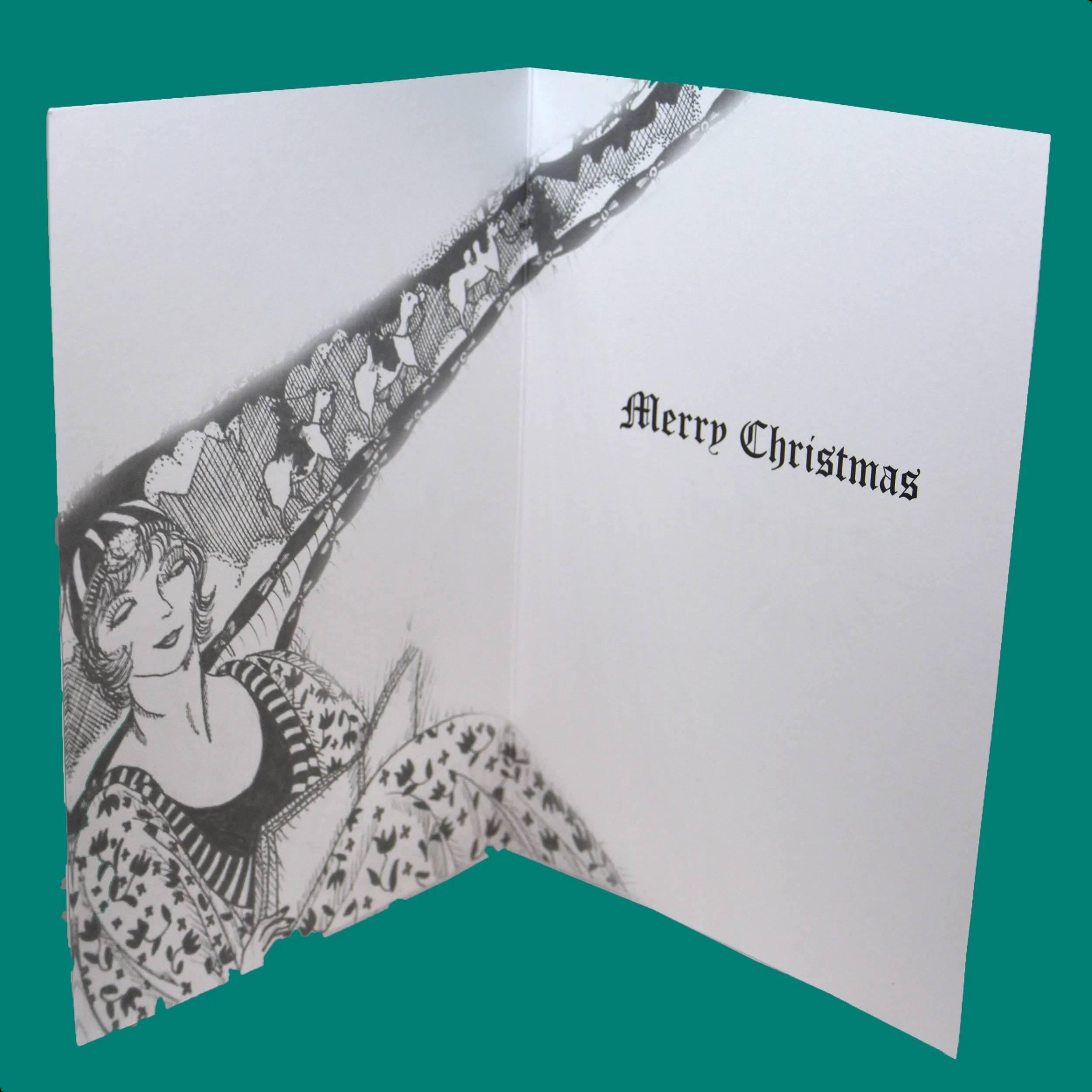 Pack of 4 Mixed Design Christmas Cards