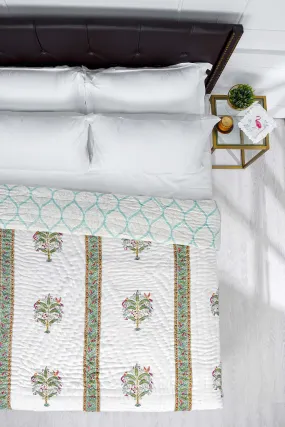 Parrot Bootah Cotton Muslin Quilt