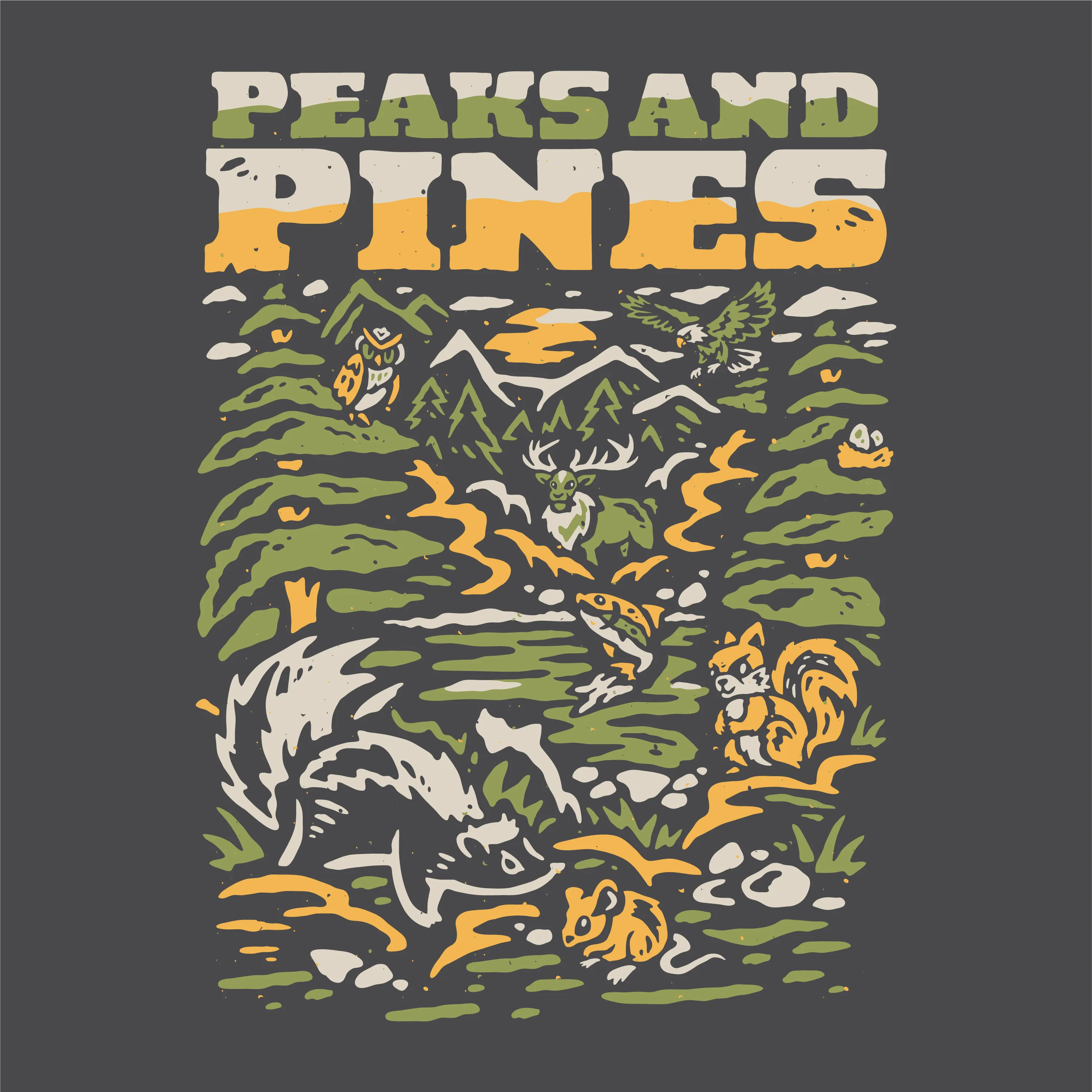 Peaks and Pines Ladies Boxy Crop