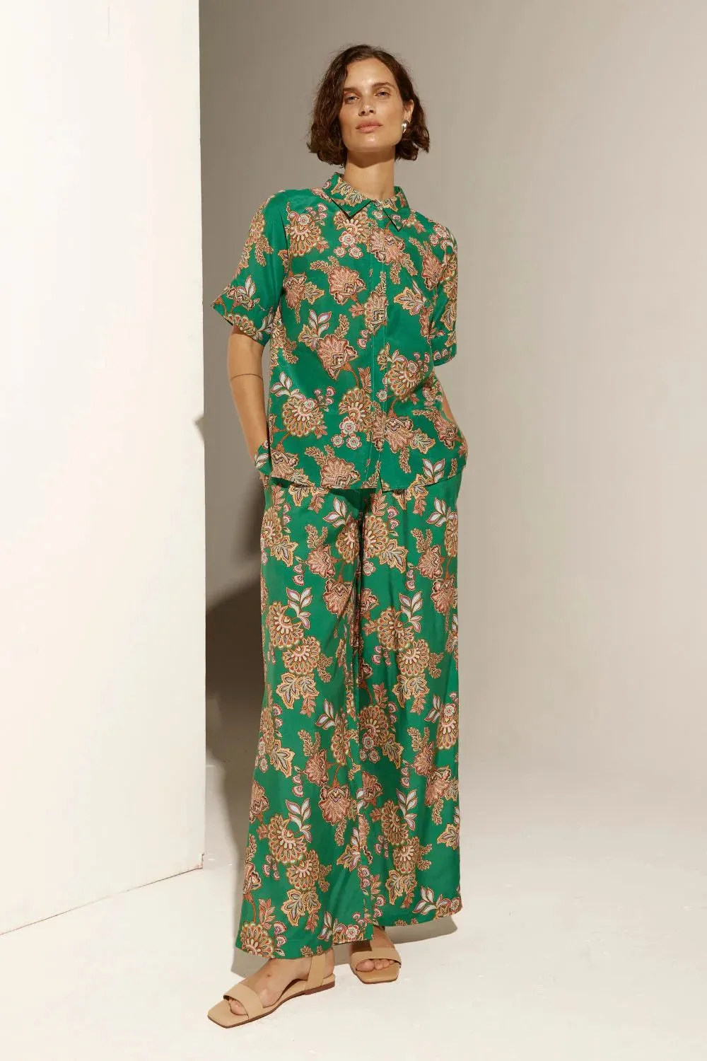 PIXEL TOP | K'gari Palm Green