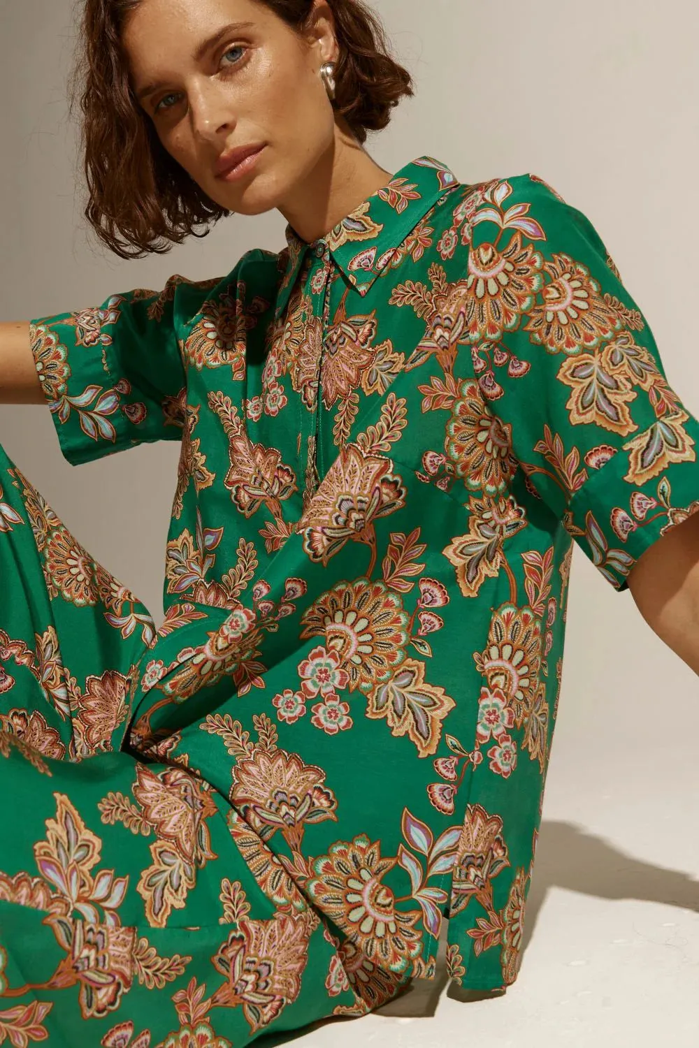 PIXEL TOP | K'gari Palm Green