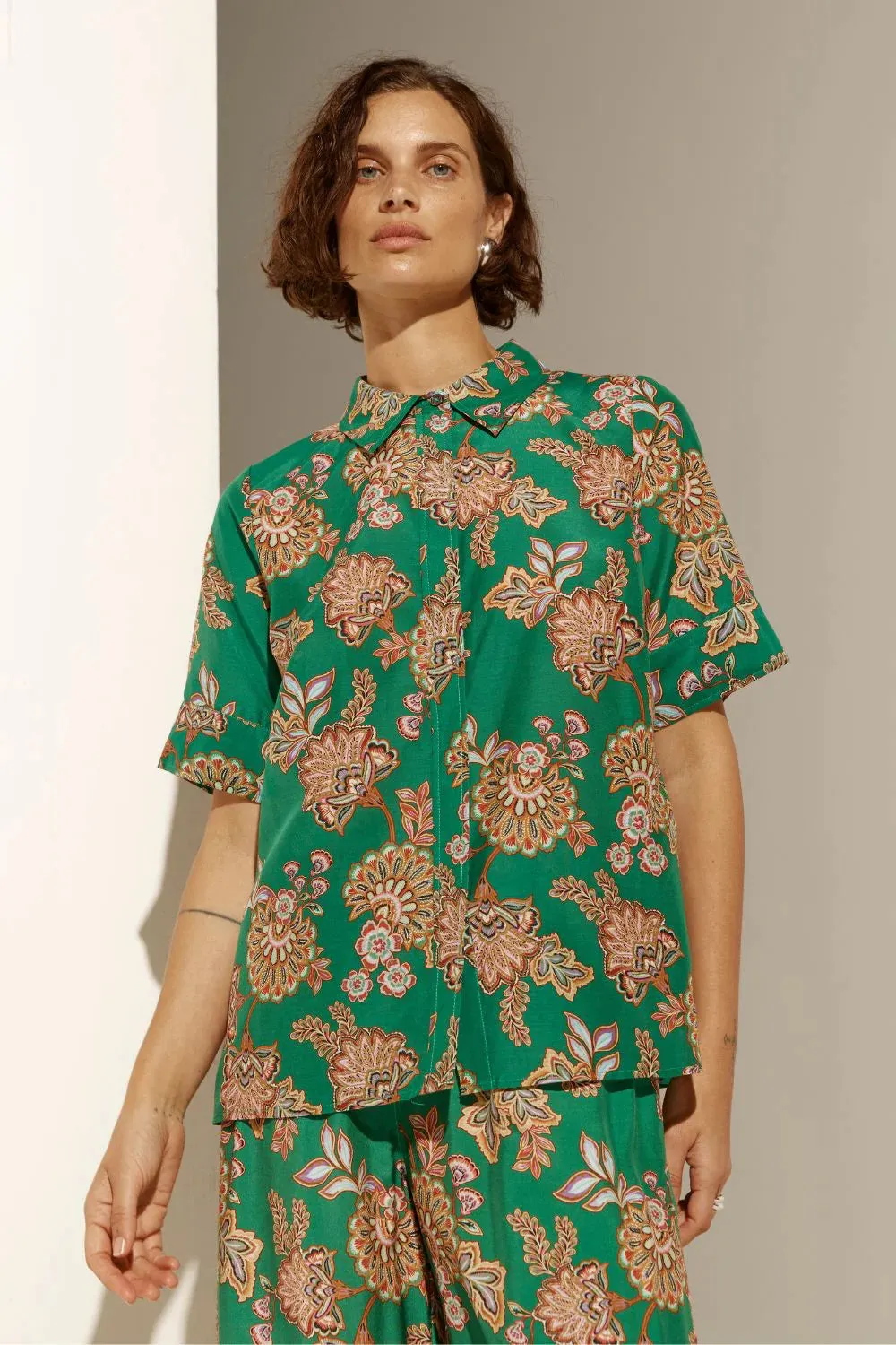 PIXEL TOP | K'gari Palm Green