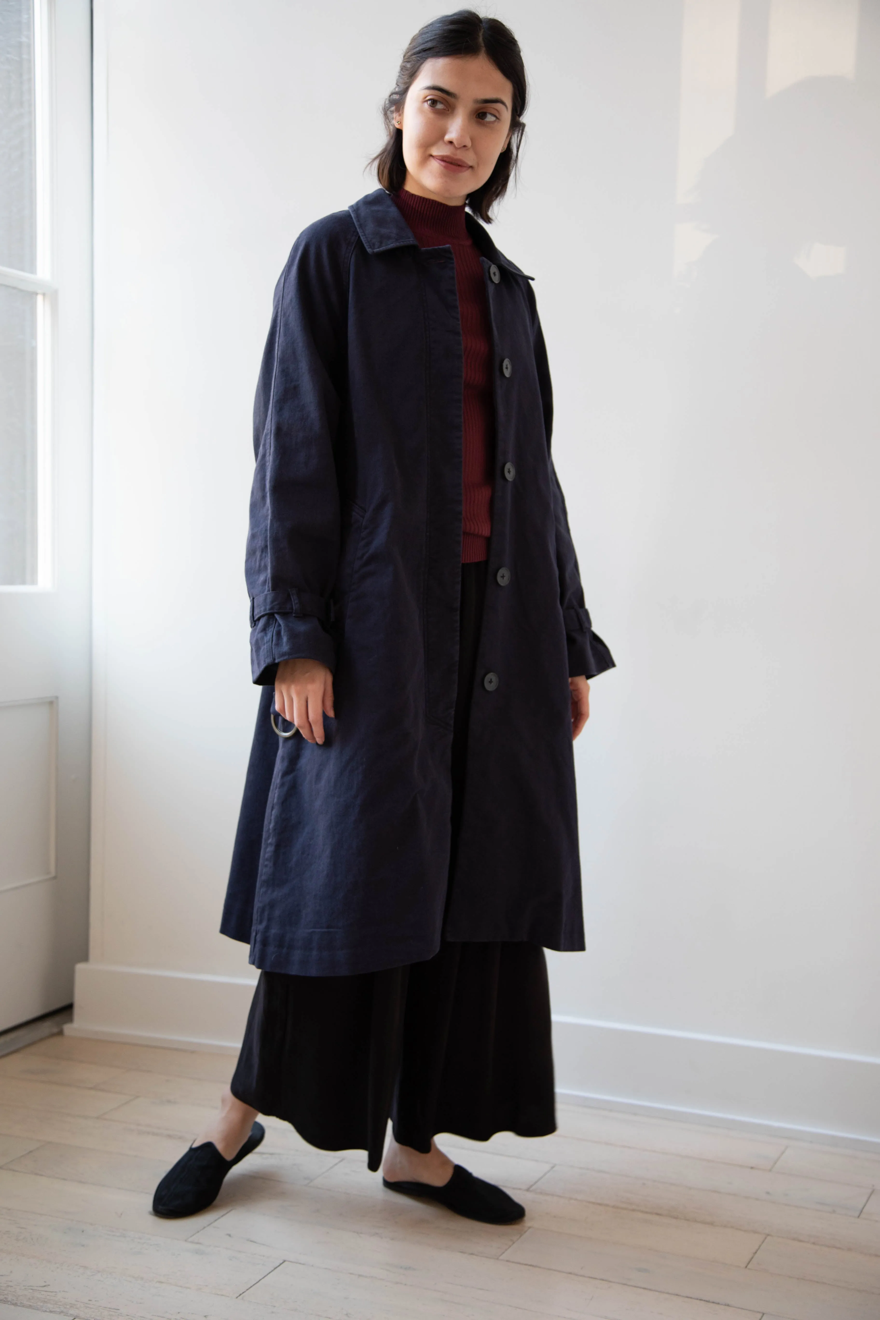Polder | Amber Trench Coat in Night Blue
