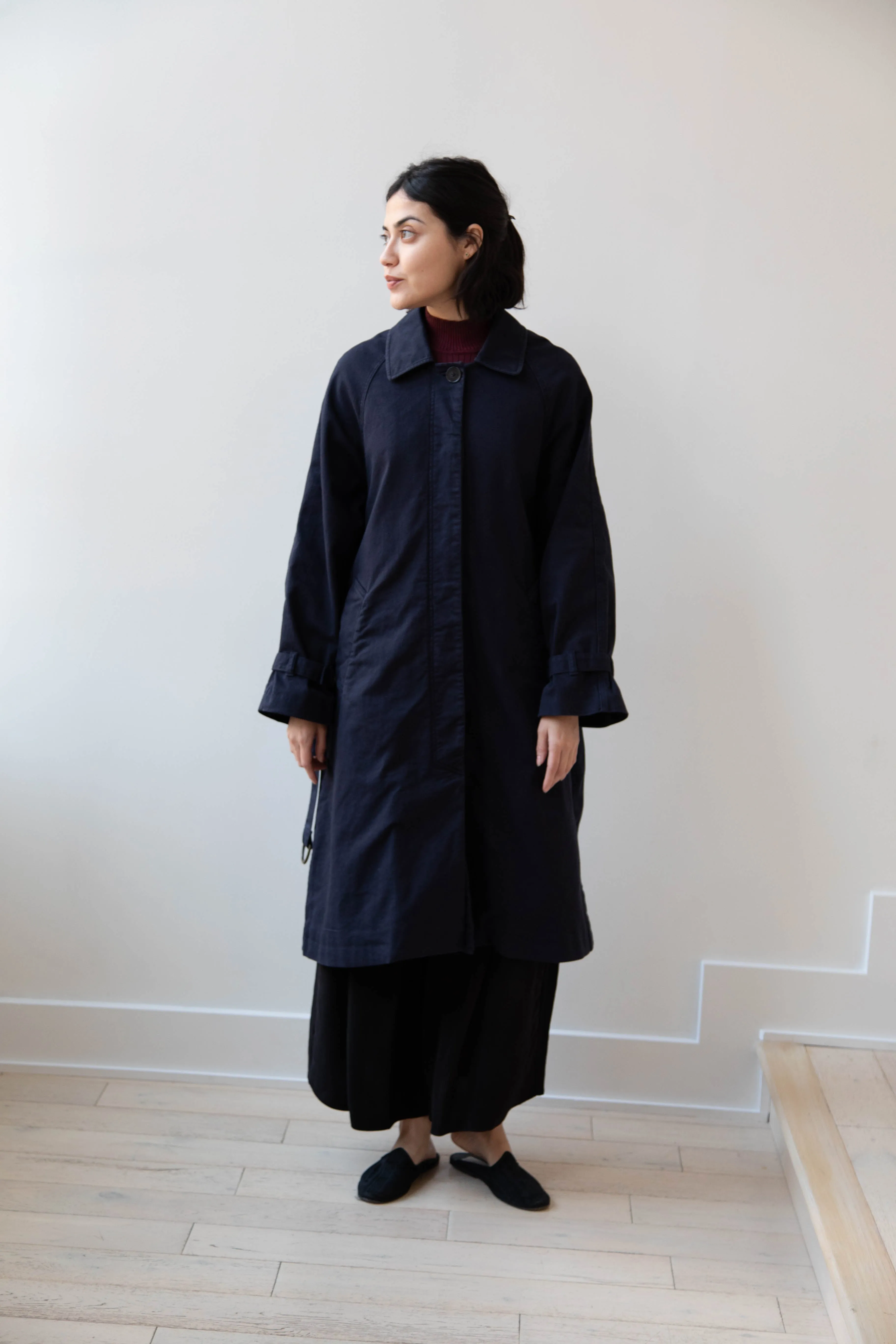 Polder | Amber Trench Coat in Night Blue