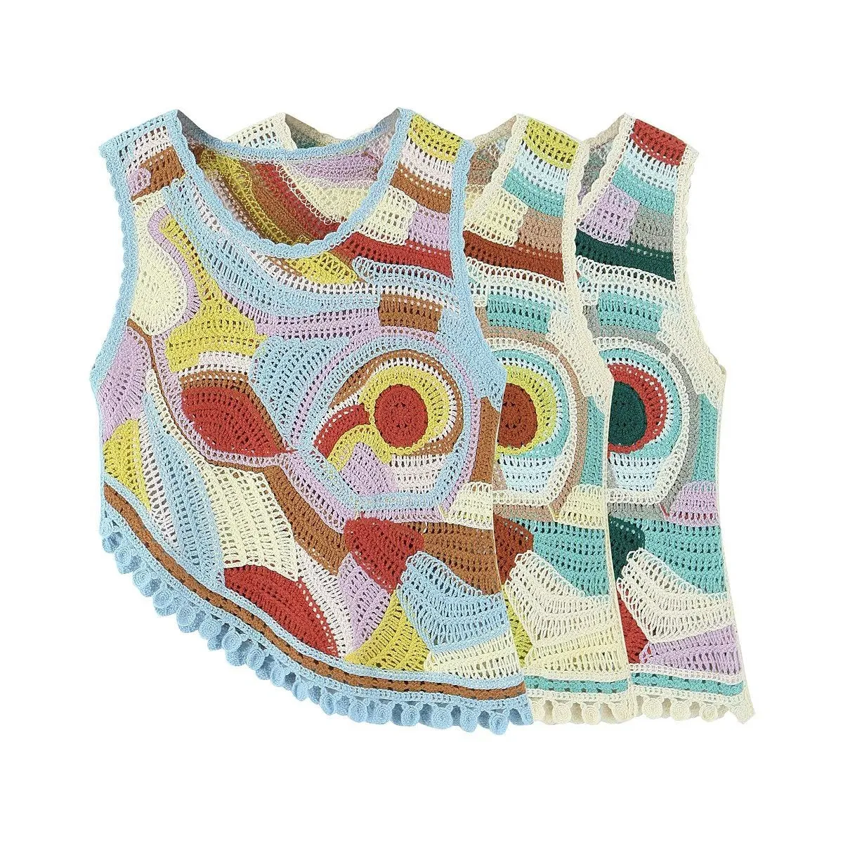 Print Sleeveless Knit Top