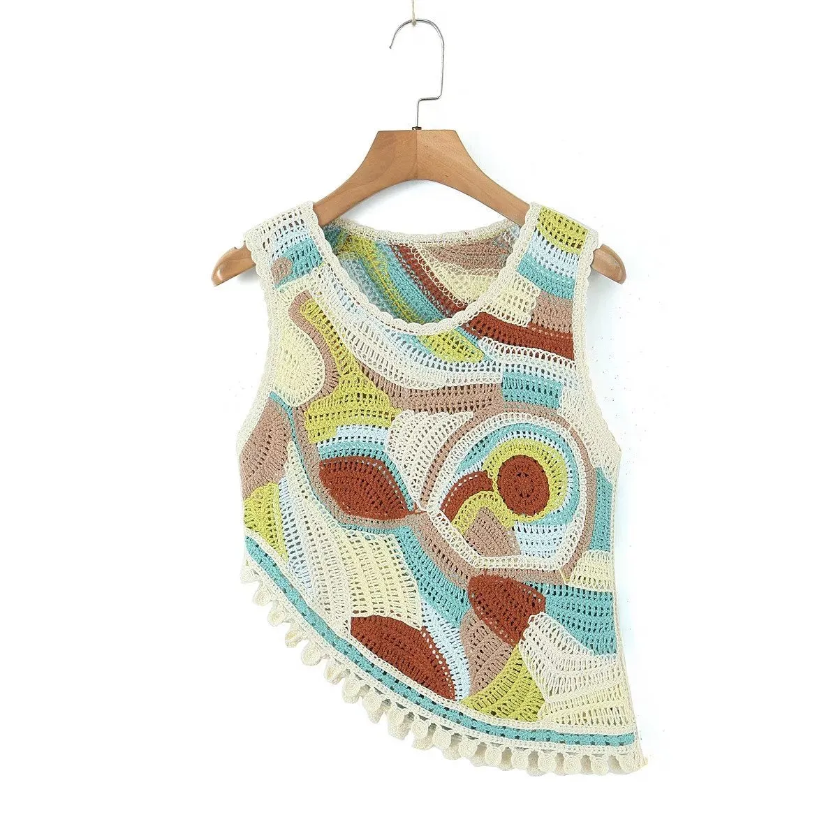 Print Sleeveless Knit Top