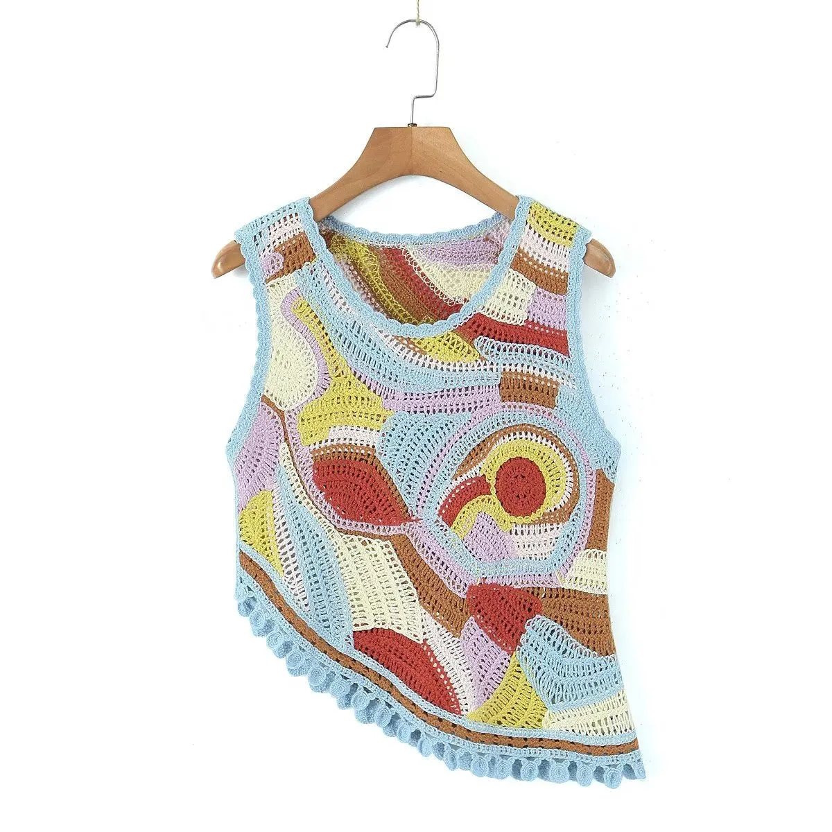 Print Sleeveless Knit Top