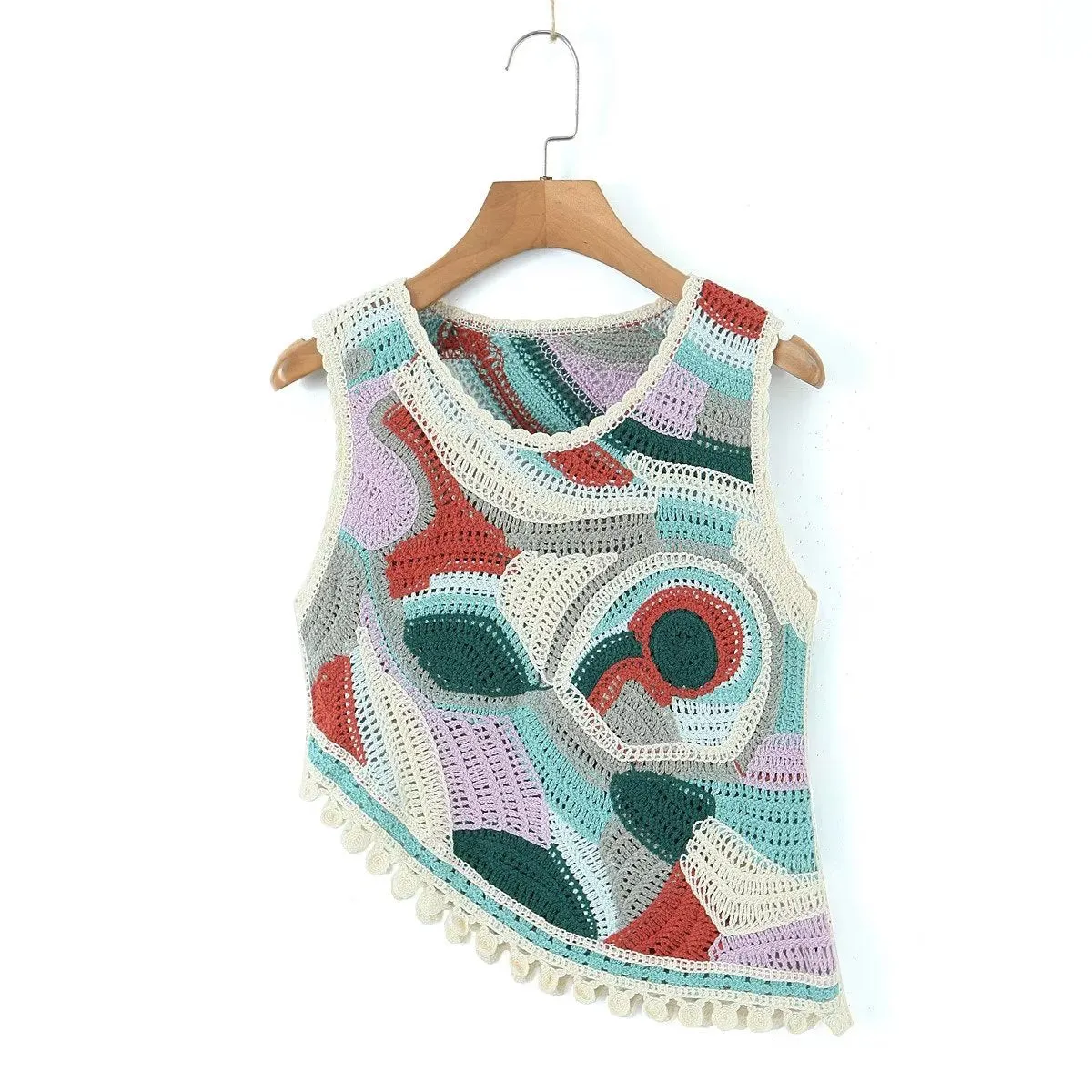 Print Sleeveless Knit Top