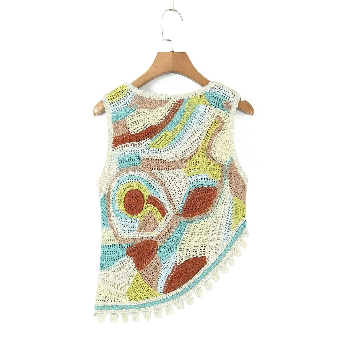 Print Sleeveless Knit Top