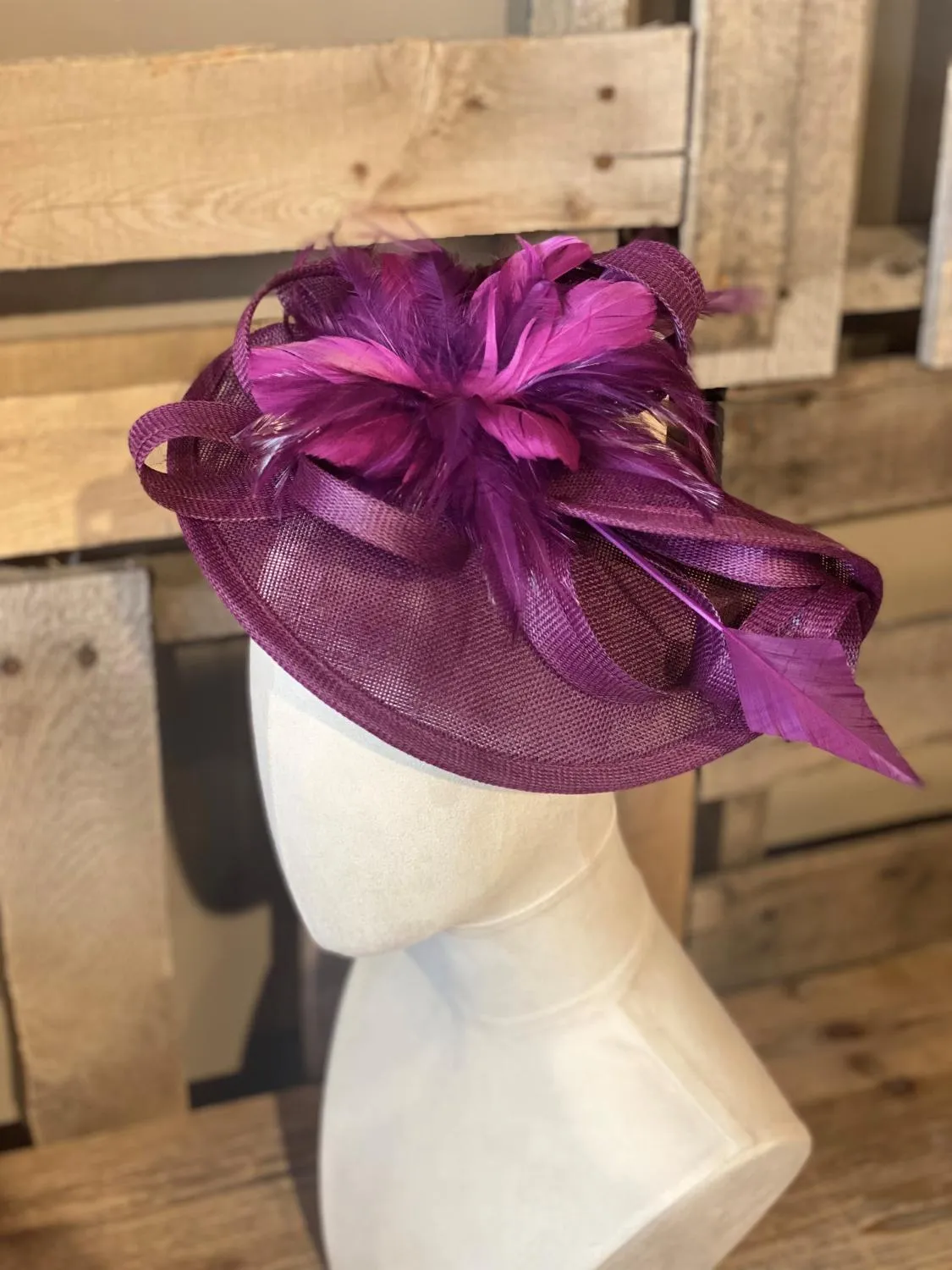 Purple Fashion Fascinator
