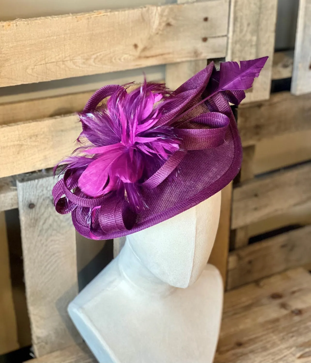 Purple Fashion Fascinator